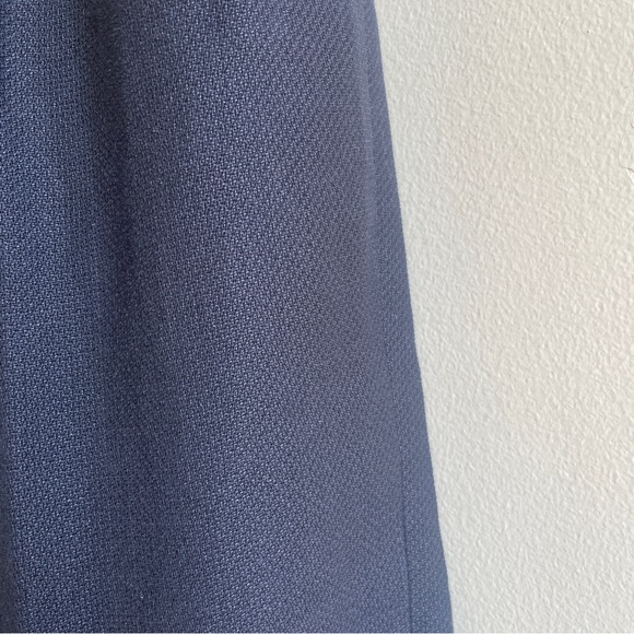 APC linen cotton trousers wide leg pants sz FR 38 US 6 navy blue pleated A.P.C. - Picture 5 of 9